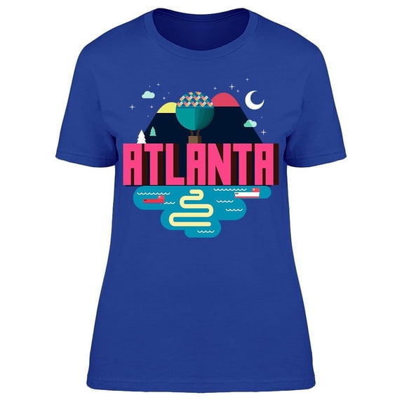 Colorful Atlanta City Logo Tee Women's -Image by Shutterstock