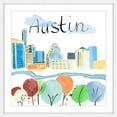 thumbnail image 1 of "Colorful Austin" Framed Painting Print, 1 of 5