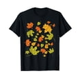 thumbnail image 1 of Colorful Autumn Forest Nature Botanical Leaves Fall Black T-Shirt, 1 of 5