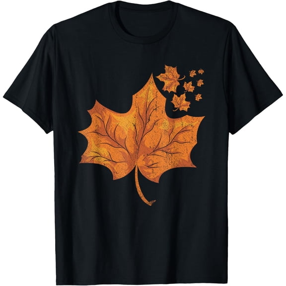 Colorful Autumn Maple Leaf Forest Thanksgiving Fall T-Shirt