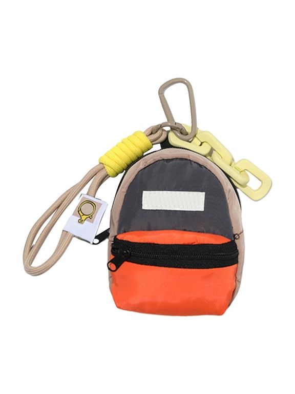 Colorful Backpack Keychain Accessory Practical Miniature Backpack Keychain Unique Key Holder For Daily Necessities
