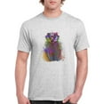 thumbnail image 1 of Colorful Badger T-Shirt Men -Fab Funky Designs, Male Medium, 1 of 4