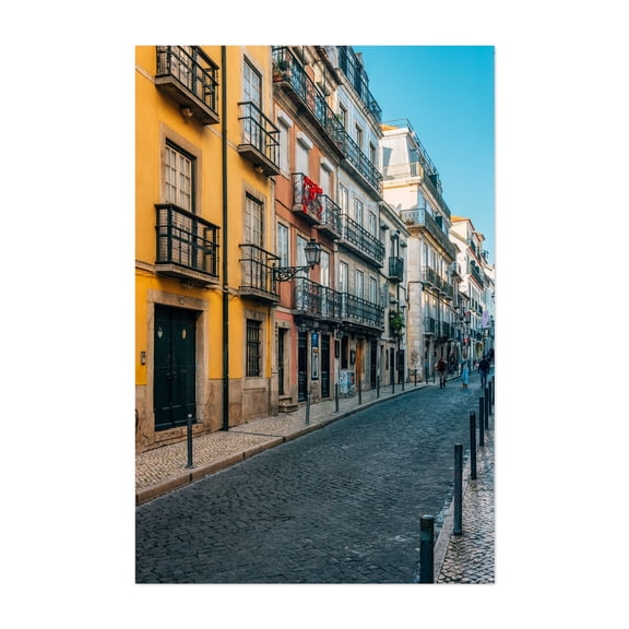 Colorful Bairro Alto 02 - Lisbon Portugal Photography Unframed Wall Art Print 20 x 30 inches