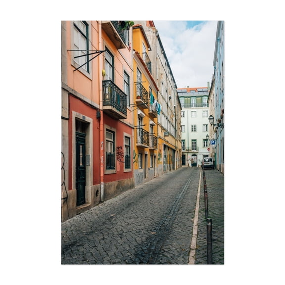 Colorful Bairro Alto 03 - Lisbon Portugal Photography Unframed Wall Art Print 24 x 36 inches
