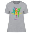 thumbnail image 1 of Colorful Ballet Dancers T-Shirt Women -Image by Shutterstock, Female XX-Large, 1 of 2