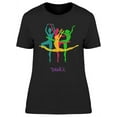 thumbnail image 1 of Colorful Ballet Dancers T-Shirt Women -Image by Shutterstock, Female x-Large, 1 of 2