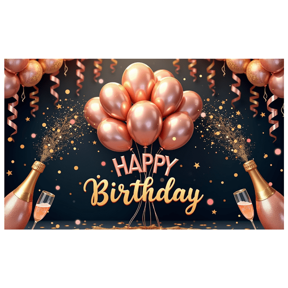 Colorful Balloon Banner Decorative Design Party Decoration Celebration Backdrop for Birthday Celebration Indoor Decoration Party Background