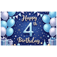 thumbnail image 1 of Colorful Balloons Birthday Banner Decorative Design Happy Birthday Event Decoration Backdrop for Kids Party Indoor Celebration Photography, 1 of 8