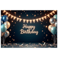 thumbnail image 1 of Colorful Balloons Happy Birthday Banner Decorative Background Celebration Prop for Birthday Party Indoor Event Photo Shoot, 1 of 8