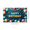 thumbnail image 1 of Colorful Balloons Happy Birthday Banner Decorative Design Party Backdrop Celebration Banner for Birthday Party Kids Event Photo Shoot, 1 of 8