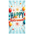 thumbnail image 1 of Colorful Balloons Happy Retirement Celebration Banner Party Decoration Festive Backdrop for Retirement Party Celebration Event, 1 of 8