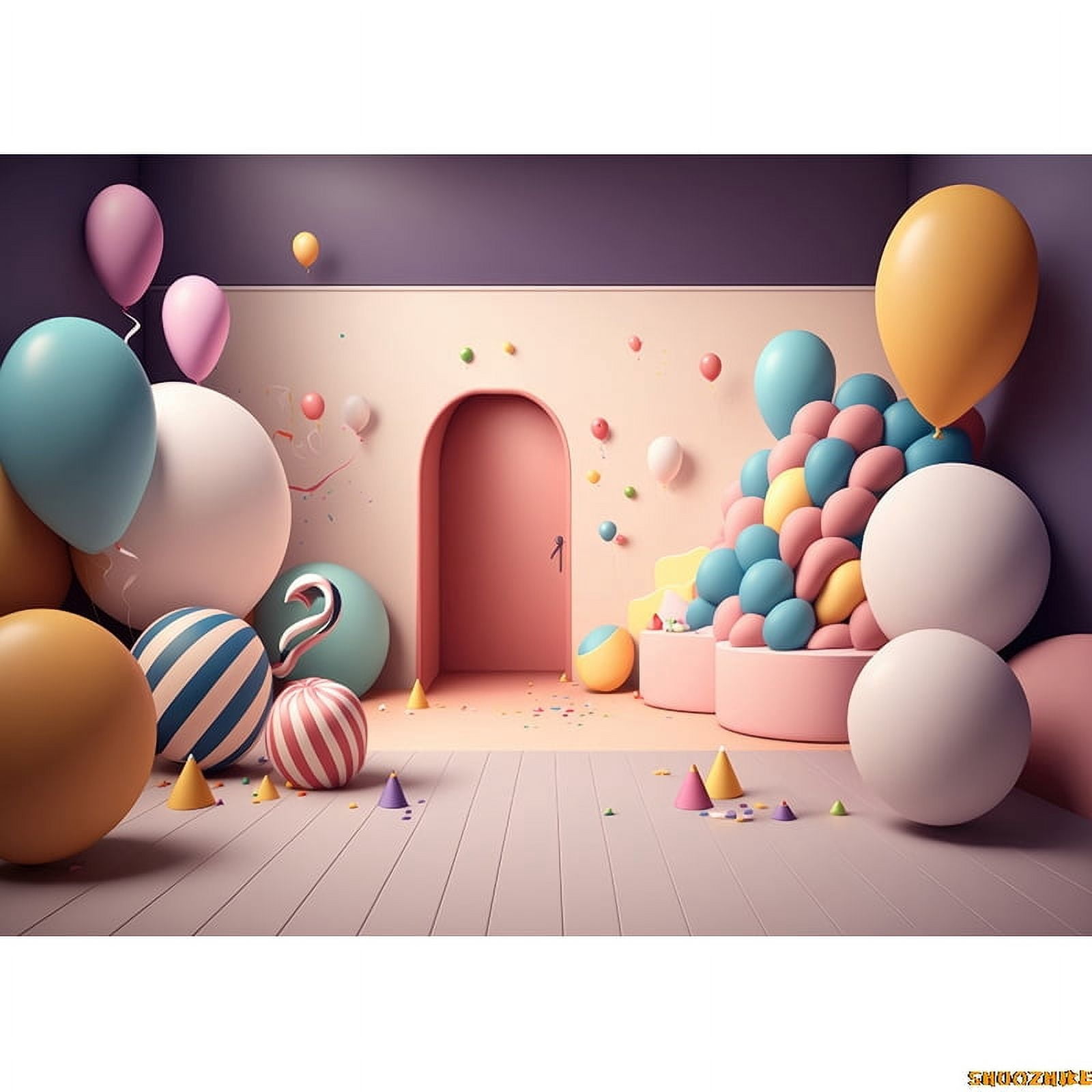 Colorful Balloons rations For Birthday Party Stage Photography ...