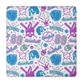thumbnail image 1 of Colorful Baseball Icons Pattern Square Fitted Tablecloth with Elastic Edge,Square Table Cover,Washable Elastic Table Cover for Home Kitchen Party Decor 34"x34", 1 of 6