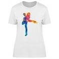 thumbnail image 1 of Colorful Baseball Pitcher T-Shirt Women -Image by Shutterstock, Female Medium, 1 of 2