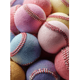 thumbnail image 1 of Colorful Baseball Sport Canvas Print, Kids Boys Girls Nursery Sports Bedroom Living Room Home Wall Decor Art, 1 of 8