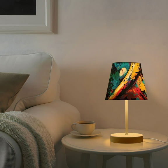 Colorful Baseball and Bat Desk Lamp 3 Color Modes LED Table Lamp Nightstand Reading Light for Bedroom Living Room