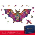 thumbnail image 1 of Colorful Bat  Captivating Colorful Bat Puzzle - Premium Wood Jigsaw for Halloween Enthusiasts - Ideal Gift for All Ages  YSH, 1 of 6