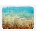 thumbnail image 1 of Colorful Bath Mat, Abstract Creative Weathered Design Grunge Effect Contemporary Art, Plush Bathroom Decor Mat with Non Slip Backing, 29.5" X 17.5", Brown Yellow, by Ambesonne, 1 of 2