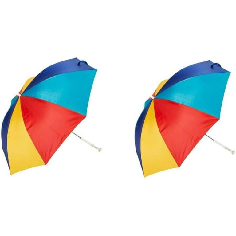Colorful Beach Chair Clamp on Umbrella 4 Feet Multi Color 2 Pack Walmart