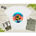 thumbnail image 1 of Colorful Beach Sunset Sky Palm Trees for Men Women Kids T-Shirt Summer Shirt for Men Women Kids Boys Girls Teens Summer Graphic Tshirt, 1 of 8