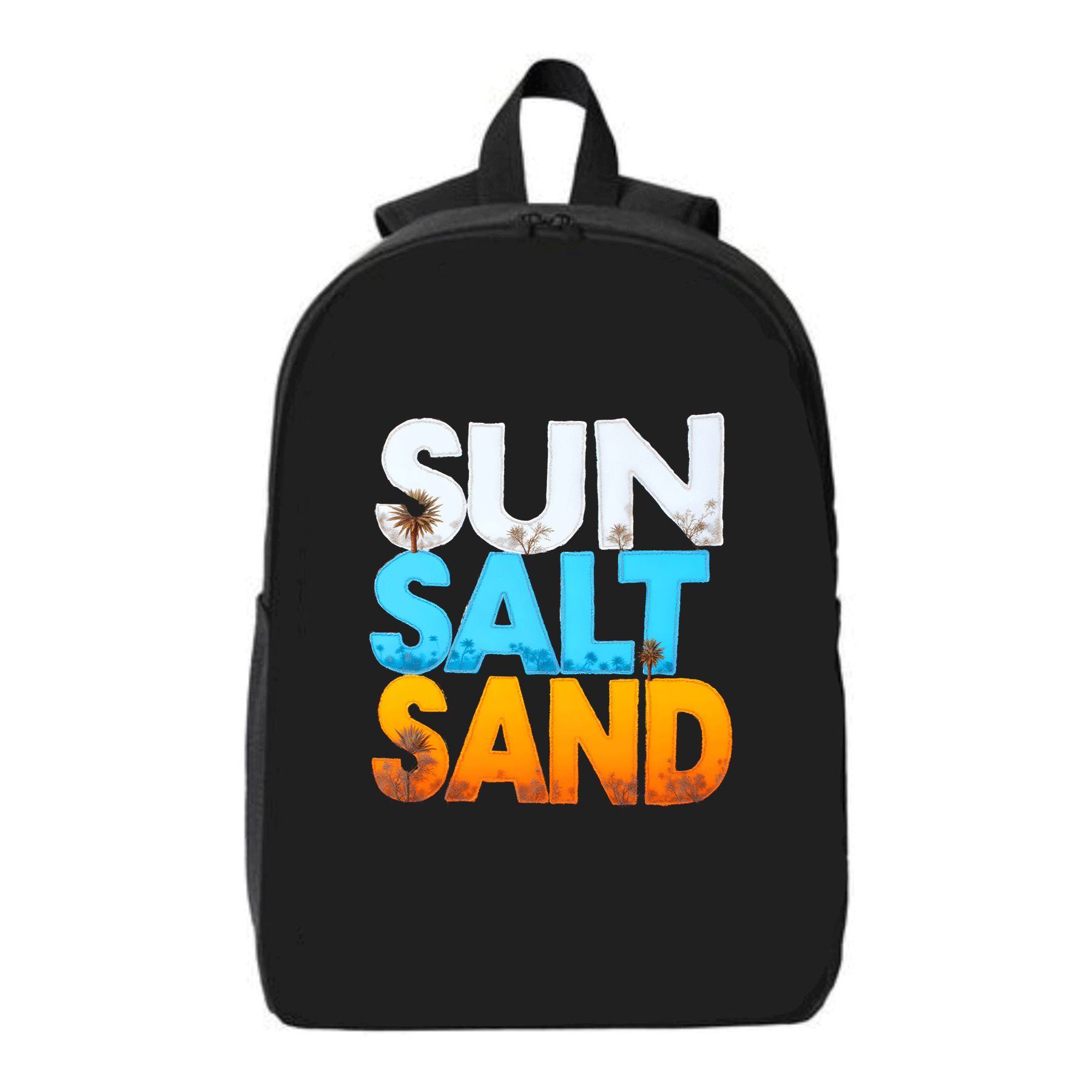 Colorful Beach-Themed Laptop Backpack - 