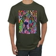 thumbnail image 1 of Colorful Beagle | Dogs Love You | Dean Russo Art Animal Lover Men's T-Shirt, Military Green, 3X-Large, 1 of 6