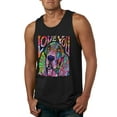 thumbnail image 1 of Colorful Beagle | Dogs Love You | Dean Russo Art Animal Lover Mens Tank Top, Black, 3X-Large, 1 of 6
