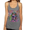 thumbnail image 1 of Colorful Beagle | Dogs Love You | Dean Russo Art Animal Lover Tri-Blend Racerback Tank Top, Premium Heather, Large, 1 of 6