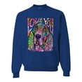 thumbnail image 1 of Colorful Beagle | Dogs Love You | Dean Russo Art Animal Lover Unisex Crewneck Sweatshirt, Royal, Large, 1 of 6