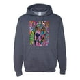 thumbnail image 1 of Colorful Beagle | Dogs Love You | Dean Russo Art Animal Lover Unisex Hoodie Sweatshirt, Vintage Heather Navy, Medium, 1 of 6
