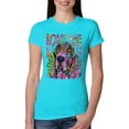 thumbnail image 1 of Colorful Beagle | Dogs Love You | Dean Russo Art Animal Lover Womens Slim Fit Junior Tee, Tahiti Blue, Small, 1 of 6
