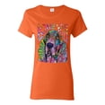 thumbnail image 1 of Colorful Beagle | Dogs Love You | Dean Russo Art Animal Lover Womens T-Shirt, Orange, XX-Large, 1 of 6