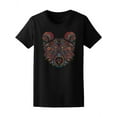 thumbnail image 1 of Colorful Bear Head Tribal Art T-Shirt Women -Image by Shutterstock, Female Large, 1 of 2