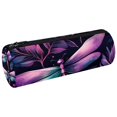 Colorful Beautiful Dragonfly Canvas Pen Pencil Case Coin Purse Cosmetic