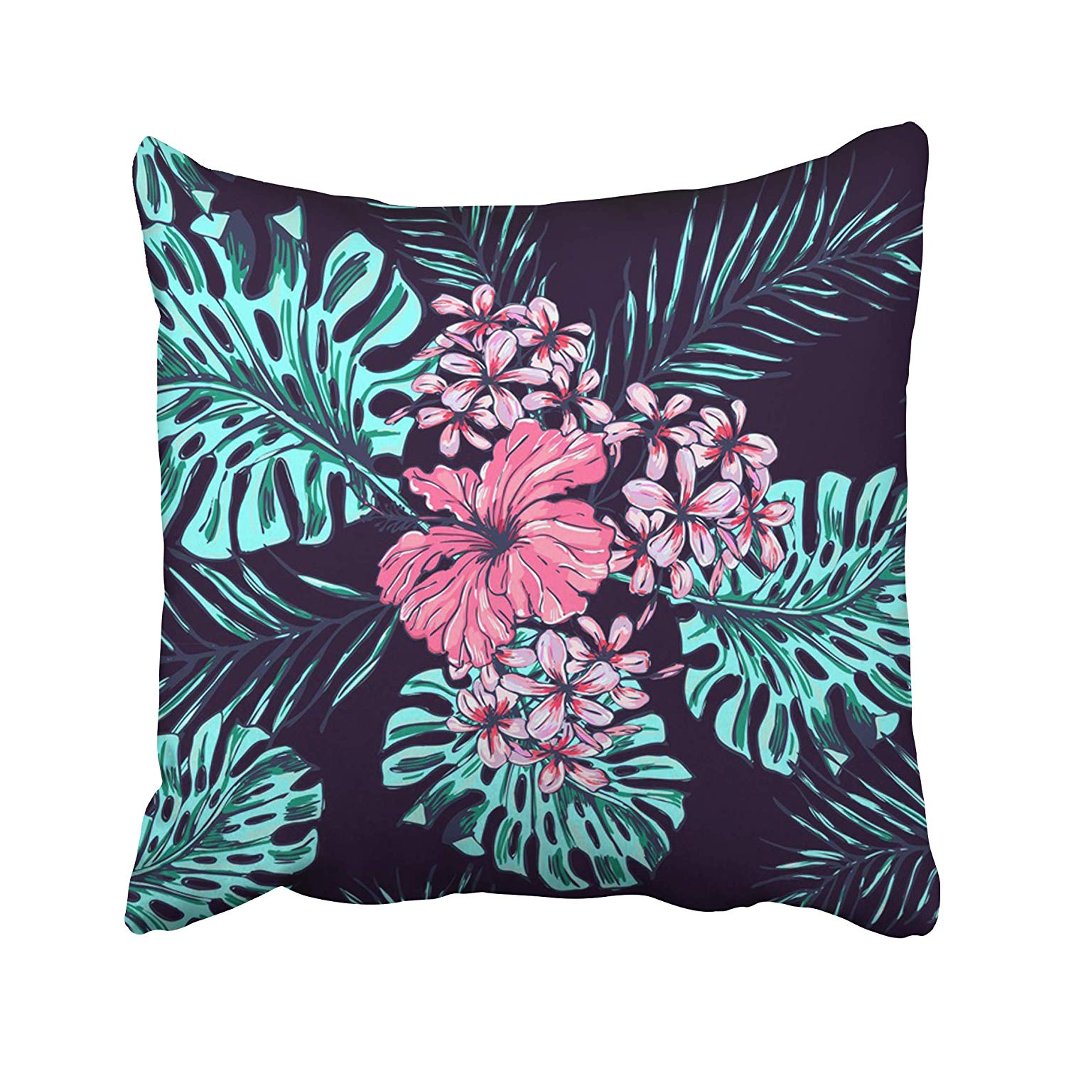 Hula Floral Pillow Cover
