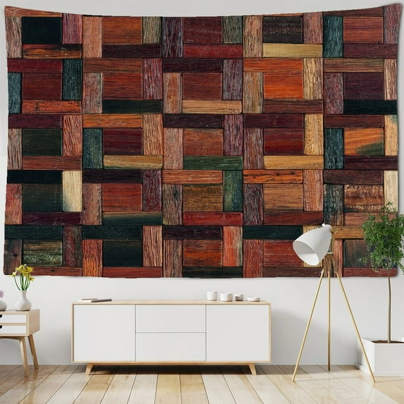 Colorful Beautiful wood tapestry wall hanging home decor Bohemian background cloth Hippie