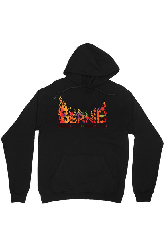 Colorful Bern Flame Political 2020 Graphic Campaign Supporter Retro M240 Unisex Hoodie, Up to Size 5XL