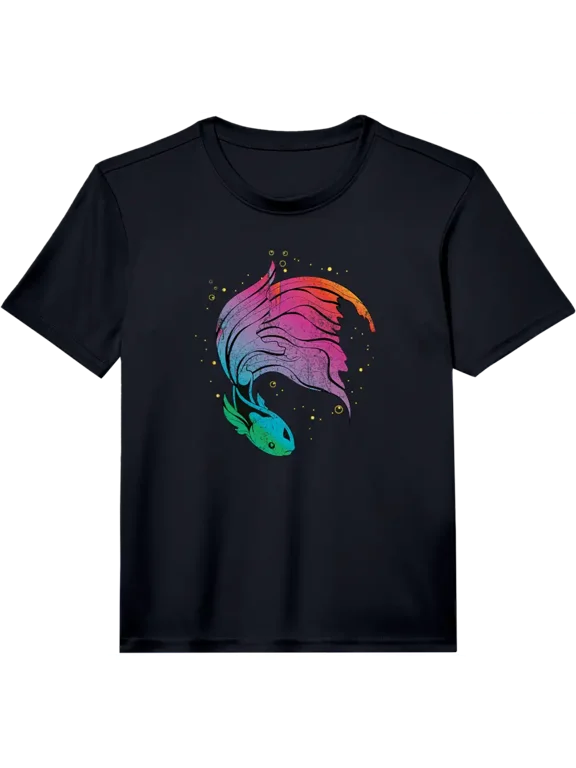 Colorful Betta Fish Lover Freshwater Aquarium Betta Fish Performance T-Shirt