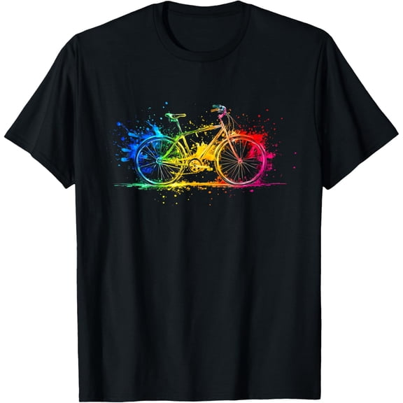 Colorful Bicycle Cycling Biking Cyclist Bicycling T-Shirt