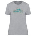 thumbnail image 1 of Colorful Bicycle Design T-Shirt Women -Image by Shutterstock, Female Large, 1 of 2