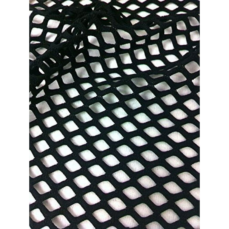 Colorful Big Hole 0.5 Inch Diamond Mesh Stretch Polyester Spandex Fishnet  Fabric - 58 to 60 Inches Wide - By the Yard