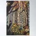 thumbnail image 1 of Colorful Birch Forest – Magical Autumn Mood Poster Wall Art, Modern Wall Decor, 12x18 UNFRAMED, 1 of 3