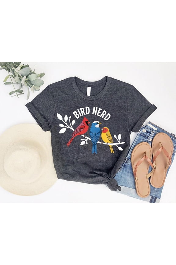 Colorful Bird Nerd T-Shirt: Birdwatching Fan Apparel - Nature Lover Gift All Size S-5Xl