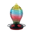 thumbnail image 1 of Colorful Bird Waterer Bird Feeder Anti-Ant Hook Stained Glass Feeder Suitable for Outdoor Hanging, 1 of 6