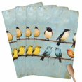 thumbnail image 1 of Colorful Birds Kitchen Towel Dish Cloths Set of 4, Microfiber Soft Kitchen Hand Towels, Spring Animal Modernism Painting Art Absorbent Quick Drying Dishcloths 18 x 28 Inches, 1 of 8