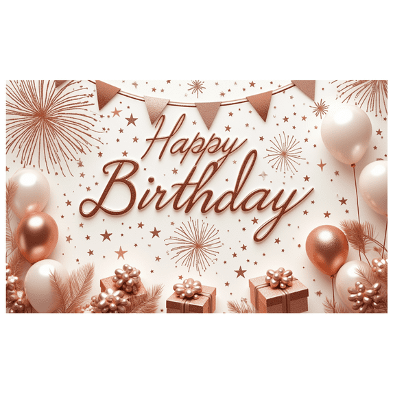 Colorful Birthday Party Banner Decorative Design Balloon Decoration Celebration Banner for Birthday Party Indoor Decoration Photo Shoot