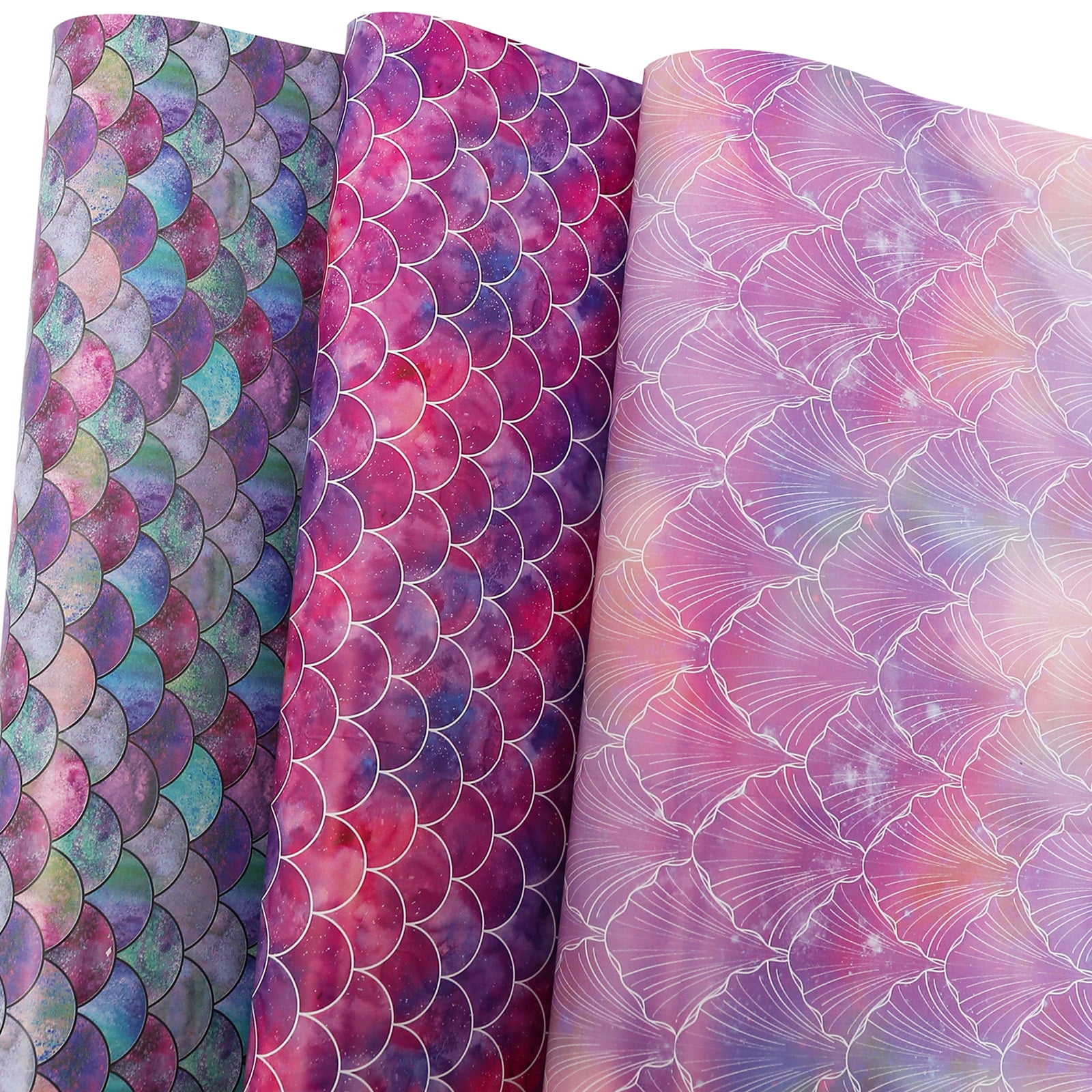 Birthday Wrapping Paper for Girls Women Kids Baby Shower Shining Mermaid  Scale Scallop Pink Galaxy 4 Style Gift Wrap Paper - China Gift Wrapping  Paper, Wrapping Paper