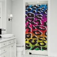 thumbnail image 1 of Colorful and Black Of Leopard Print Shower Curtain 36"x72" ,Bathroom Decorative Shower Curtains Set with 12 Hooks,Modern Waterproof Washable Shower Curtain, 1 of 6