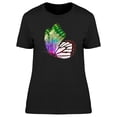 thumbnail image 1 of Colorful Black White Butterfly T-Shirt Women -Image by Shutterstock, Female x-Large, 1 of 2