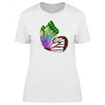 thumbnail image 1 of Colorful Black White Butterfly T-Shirt Women -Image by Shutterstock, Female x-Large, 1 of 2